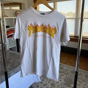 Trasher Flame Graphic - Skate T-Shirt